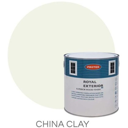 Protek Royal Exterior Paint 1 Litre - China Clay