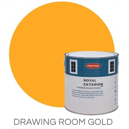 Protek Royal Exterior Paint 1 Litre - Drawing Room Gold