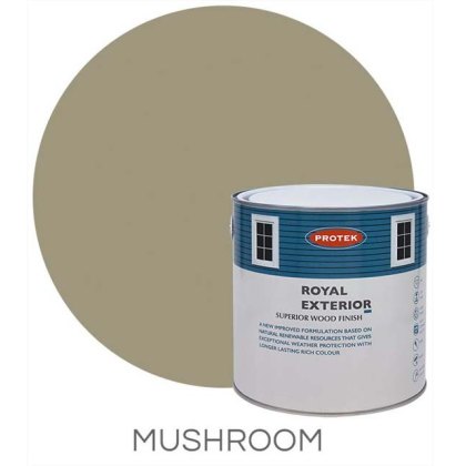 Protek Royal Exterior Paint 1 Litre - Mushroom