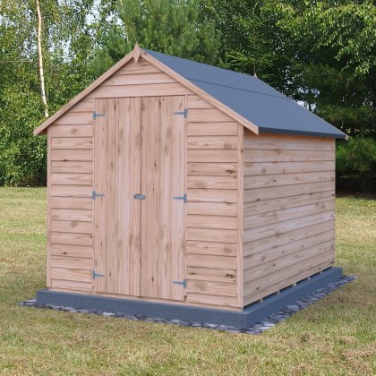 8 x 6 Shire Value Overlap Windowless Shed with Double Doors