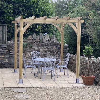 8 x 8 (2.40m x 2.40m) Forest Ultima Pergola Kit - Pressure Treated 8 x 8 (2.40m x 2.40m) Forest Ultima Pergola Kit - Pressure Treated