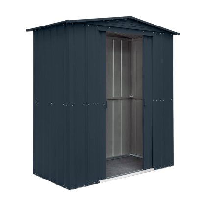 6 x 3 Globel Apex Metal Shed in Grey 6 x 3 Globel Apex Metal Shed in Grey