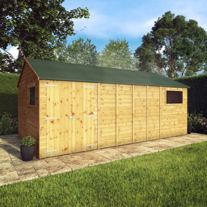 18 x 10 (5.47m x 3.23m) Mercia Premium Shiplap Reverse Apex Workshop 18 x 10 (5.47m x 3.23m) Mercia Premium Shiplap Reverse Apex Workshop