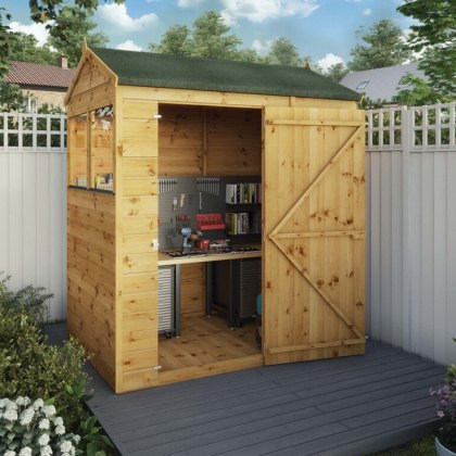 6x4 Mercia Shiplap Reverse Apex Shed