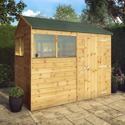 8x6 Mercia Shiplap Reverse Apex Shed