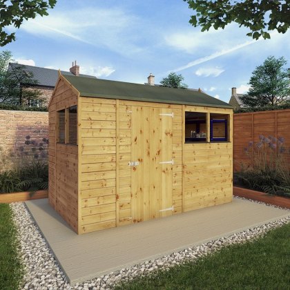 10x6 Mercia Shiplap Reverse Apex Shed