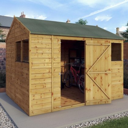 10x8 Mercia Shiplap Reverse Apex Shed