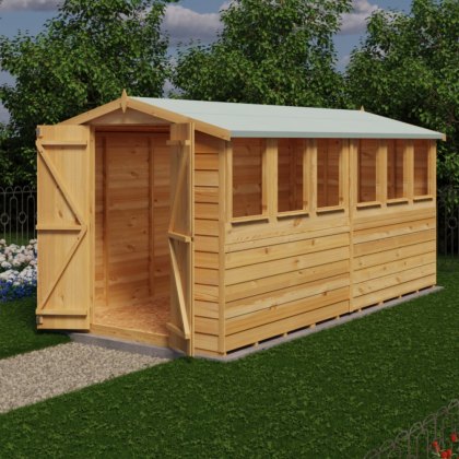 12 x 6 Shire Value Overlap Shed