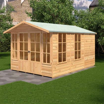 8 x 12 (2.46m x 3.58m) Shire Delmora Summerhouse 8 x 12 (2.46m x 3.58m) Shire Delmora Summerhouse