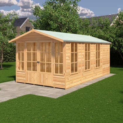 8 x 16 (2.46m x 4.78m) Shire Delmora Summerhouse 8 x 16 (2.46m x 4.78m) Shire Delmora Summerhouse