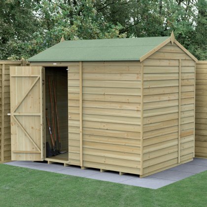 8 x 6 Forest 4Life Overlap Windowless Reverse Apex Shed