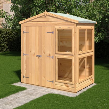 6 x 4 Shire Shiplap Apex Sun Hut Potting Shed 6 x 4 Shire Shiplap Apex Sun Hut Potting Shed