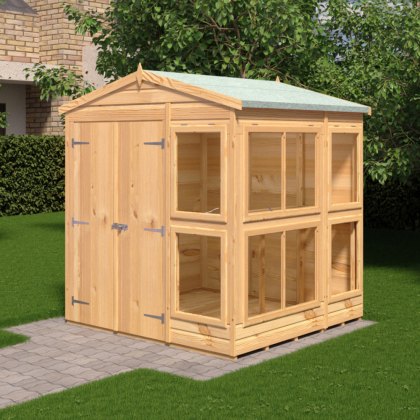 6 x 6 Shire Shiplap Apex Sun Hut Potting Shed 6 x 6 Shire Shiplap Apex Sun Hut Potting Shed
