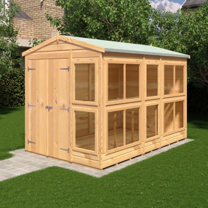 6 x 10 Shire Shiplap Apex Sun Hut Potting Shed 6 x 10 Shire Shiplap Apex Sun Hut Potting Shed