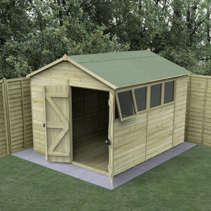 10 x 8 Forest Timberdale 25yr Guarantee Tongue & Groove Pressure Treated Double Door Apex Shed 10 x 8 Forest Timberdale 25yr Guarantee Tongue & Groove Pressure Treated Double Door Apex Shed