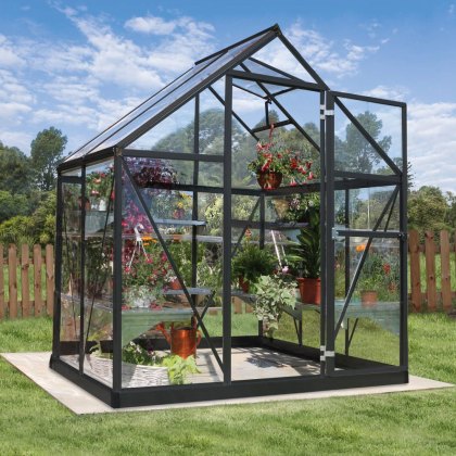 6 x 4 Palram Canopia Harmony Greenhouse - Grey 6 x 4 Palram Canopia Harmony Greenhouse - Grey