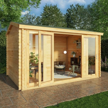 4m x 3m Mercia Home Office Studio - (28mm to 44mm logs)