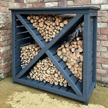 3 x 1 Shire Woodlowe Cross Log Store - Pressure Treated