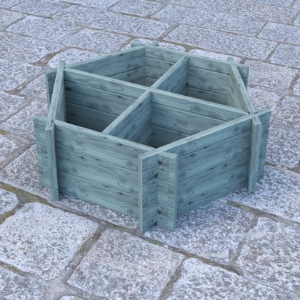 Shire Medium Hexagonal Planter - Pressure Treated