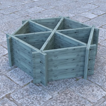 Shire Large Hexagonal Planter - Pressure Treated