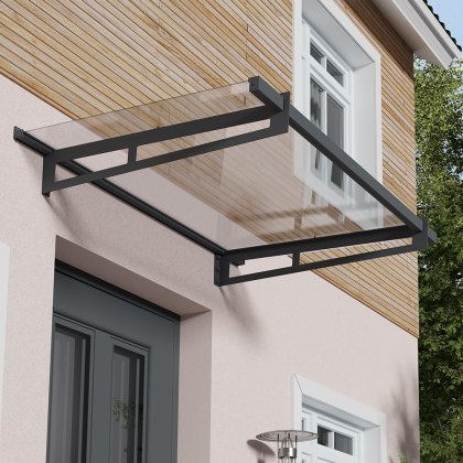 Palram Canopia Bremen 1500 Door Canopy Grey 5x3