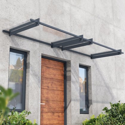 Palram Canopia Nancy 3000 Door Canopy Grey 10x3