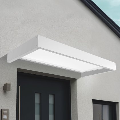 Palram Canopia Sophia 2150 Door Canopy White - White Opal 7 x 3