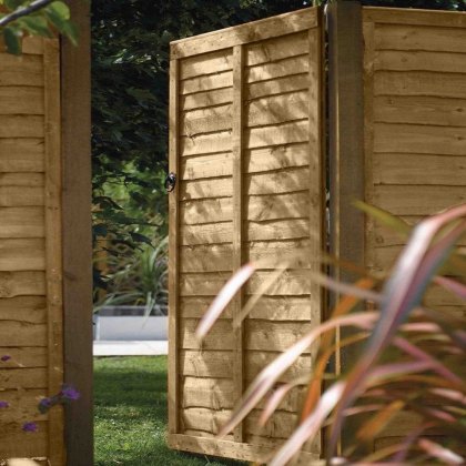 6ft High (1830mm) Rowlinson Traditional Square Lap Gate - Pressure Treated