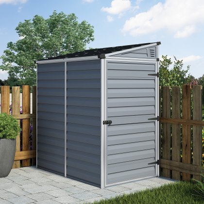 4 x 6 Palram Skylight Pent Plastic Shed