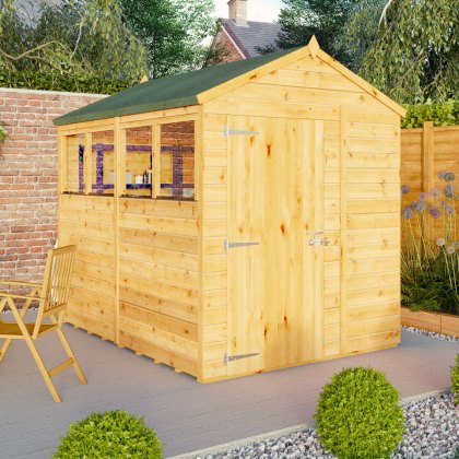 Mercia Woodsman Shiplap Apex 8 x 6 Shed