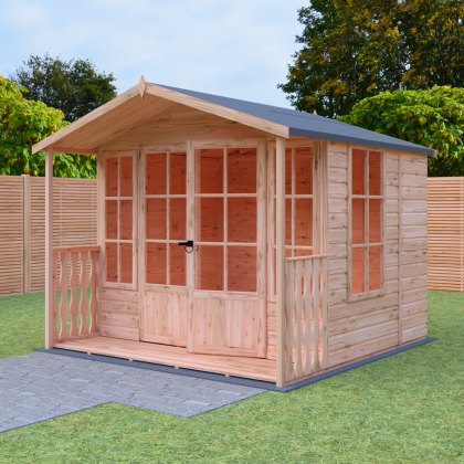 8 x 8 Shire Delmora Summerhouse with Verandah