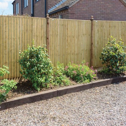 6ft High (1800mm) Grange Standard Featheredge Fence Panel - Pressure Treated