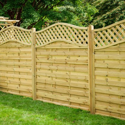 6ft High (1800mm) Grange Elite Meloir Fence Panel - Pressure Treated