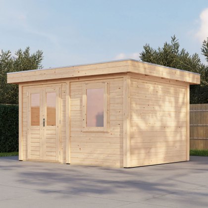 4m x 3m Lugarde Cardiff Summerhouse in 28mm & 44mm Wall Thickness