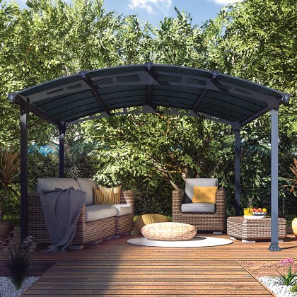 12 x 14 Palram Canopia Tucson 4300 Grey Garden Gazebo