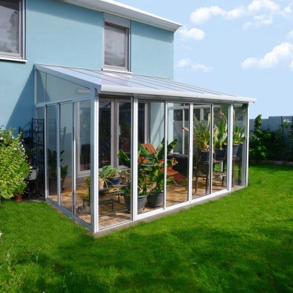 10 x 14 (3m x 4.2m) Palram Canopia SanRemo Verandah White Sun Room