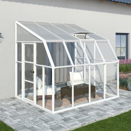 8 x 8 Palram Canopia Rion White Sun Room