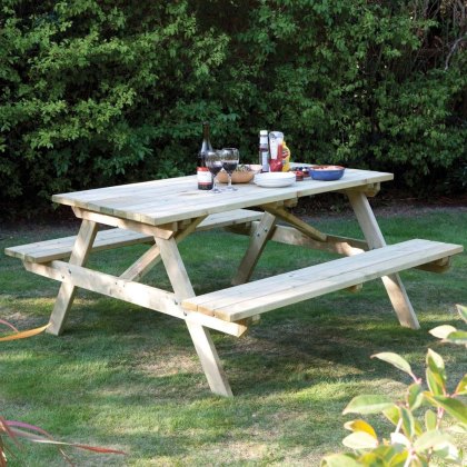 Rowlinson Premium Heavy Duty Picnic Table 1.5m Rowlinson Premium Heavy Duty Picnic Table 1.5m