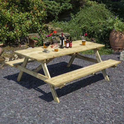 Rowlinson Premium Heavy Duty Picnic Table 1.8m Rowlinson Premium Heavy Duty Picnic Table 1.8m
