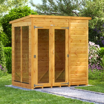 Powersheds 6x4 Pent Summerhouse with Toughened Glass Powersheds 6x4 Pent Summerhouse with Toughened Glass