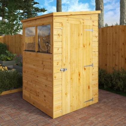 4 x 4 Mercia Shiplap Modular Pent Shed 4 x 4 Mercia Shiplap Modular Pent Shed