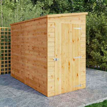8 x 4 Mercia Shiplap Modular Windowless Pent Shed 8 x 4 Mercia Shiplap Modular Windowless Pent Shed