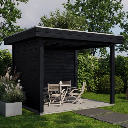 10 x 8 (3.0m x 2.5m) Lugarde Select Winsford Gazebo Treated Black 10 x 8 (3.0m x 2.5m) Lugarde Select Winsford Gazebo Treated Black