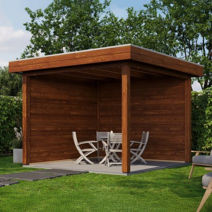 10 x 10 (3.0m x 3.0m) Lugarde Select Trowbridge Gazebo Treated Brown 10 x 10 (3.0m x 3.0m) Lugarde Select Trowbridge Gazebo Treated Brown