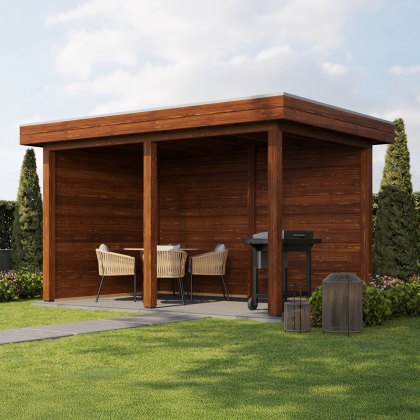 13 x 8 (3.88m x 2.5m) Lugarde Select Andover Gazebo Treated Brown 13 x 8 (3.88m x 2.5m) Lugarde Select Andover Gazebo Treated Brown