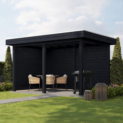 13 x 8 (3.88m x 2.5m) Lugarde Select Andover Gazebo Treated Black 13 x 8 (3.88m x 2.5m) Lugarde Select Andover Gazebo Treated Black