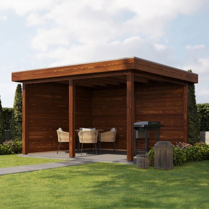 13 x 12 (3.88m x 3.5m) Lugarde Select Horsham Gazebo Treated Brown 13 x 12 (3.88m x 3.5m) Lugarde Select Horsham Gazebo Treated Brown