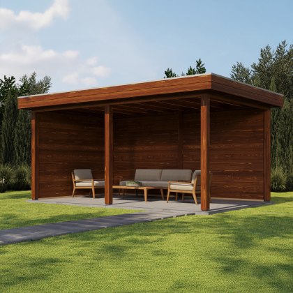 16 x 10 (4.88m x 3m) Lugarde Select Dorchester Gazebo Treated Brown 16 x 10 (4.88m x 3m) Lugarde Select Dorchester Gazebo Treated Brown