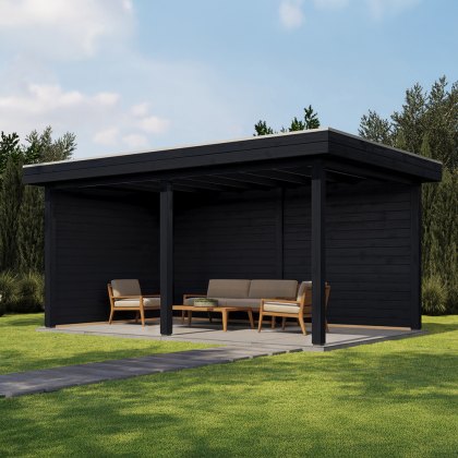 16 x 10 (4.88m x 3m) Lugarde Select Dorchester Gazebo Treated Black 16 x 10 (4.88m x 3m) Lugarde Select Dorchester Gazebo Treated Black