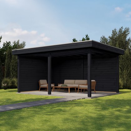 16 x 12 (4.88m x 3.5m) Lugarde Select Christchurch Gazebo Treated Black 16 x 12 (4.88m x 3.5m) Lugarde Select Christchurch Gazebo Treated Black